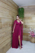 Vestido três listras pequenas com capa VESTIDO DE FESTA PETRA FINA